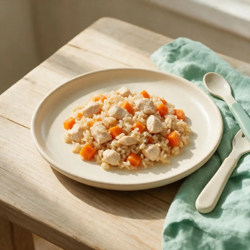 Foto de la receta arroz con pollo y verduras